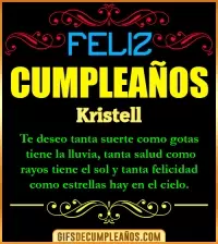 GIF Frases de Cumpleaños Kristell